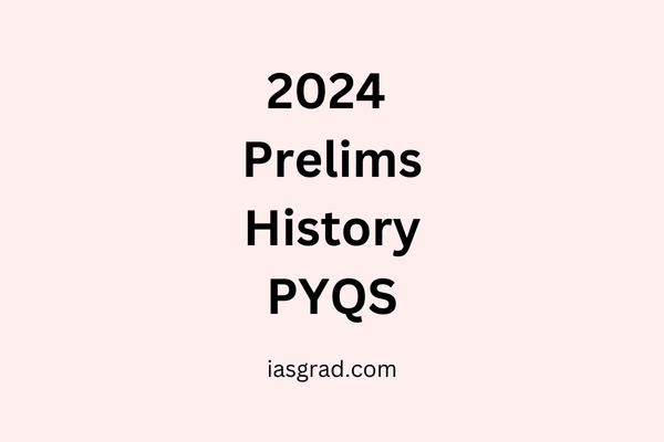 2024 UPSC CSE Prelims History PYQs