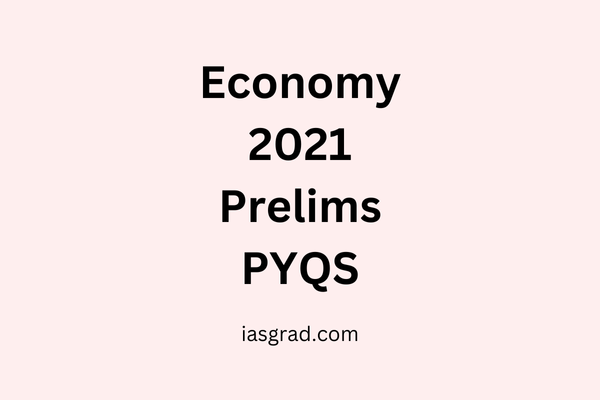 Economy 2021 Prelims PYQs