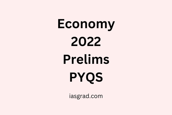 Economy 2022 Prelims PYQs