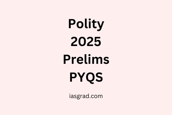 2025 Prelims Polity PYQs